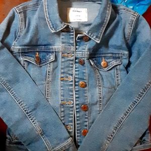 Old navy blue jean jacket size 10/12 Large